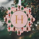 Nutcracker Cute Pink Christmas Wrapping Paper Ornament Card<br><div class="desc">Nutcracker Cute Pink Christmas Wrapping Paper Ornament Card</div>