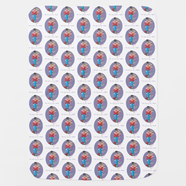 Nutcracker Dance Ballet Performance Congratulation Baby Blanket (Front)
