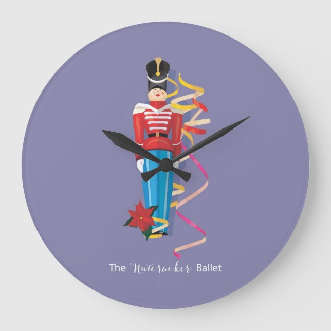 Nutcracker Dance Ballet Performance Congratulation Large Clock (Front)
