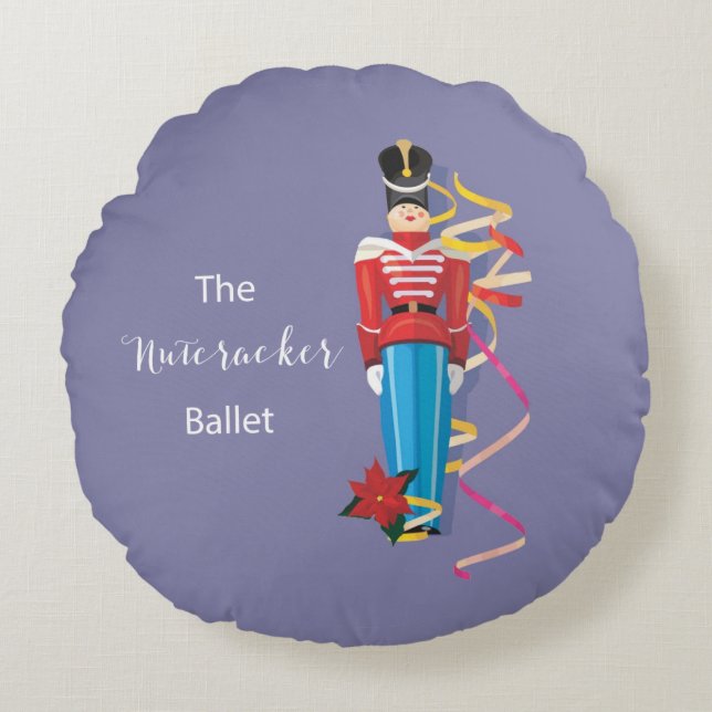 Nutcracker Dance Ballet Performance Congratulation Round Pillow (Front)
