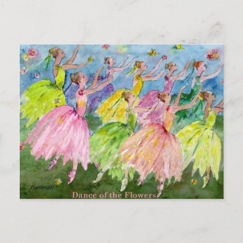 Nutcracker Dance of the Flowers Postcard