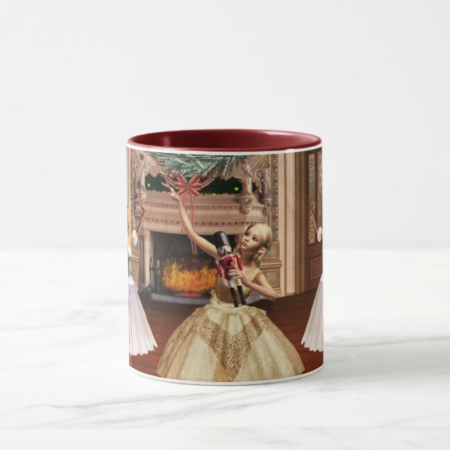 Nutcracker Dancing Ballerinas Holiday Mug (Center)