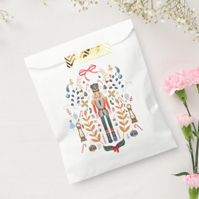 Nutcracker Design Christmas  Favor Bag (Sealed)
