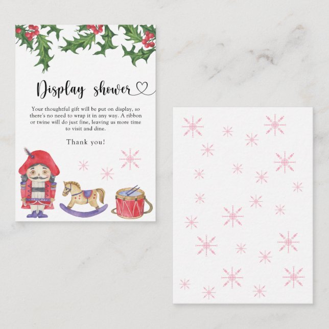 Nutcracker - display shower card (Front/Back)
