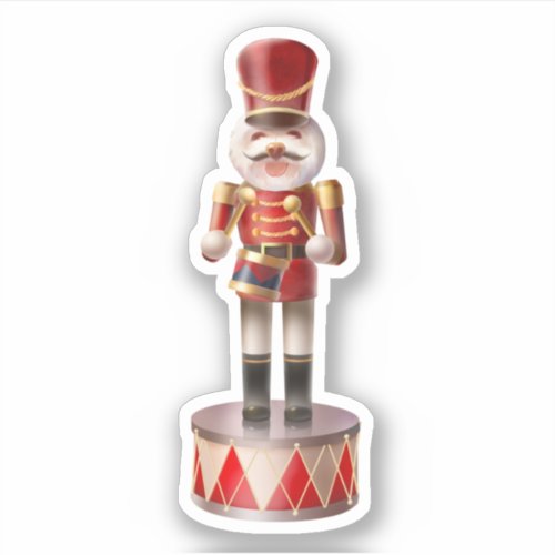 Nutcracker Dog Soldier Sticker