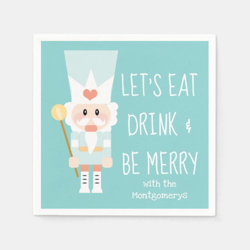 Nutcracker Eat Drink and Be Merry Napkins