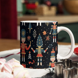 Nutcracker Elegance Festive Pattern Collection&quot; Coffee Mug