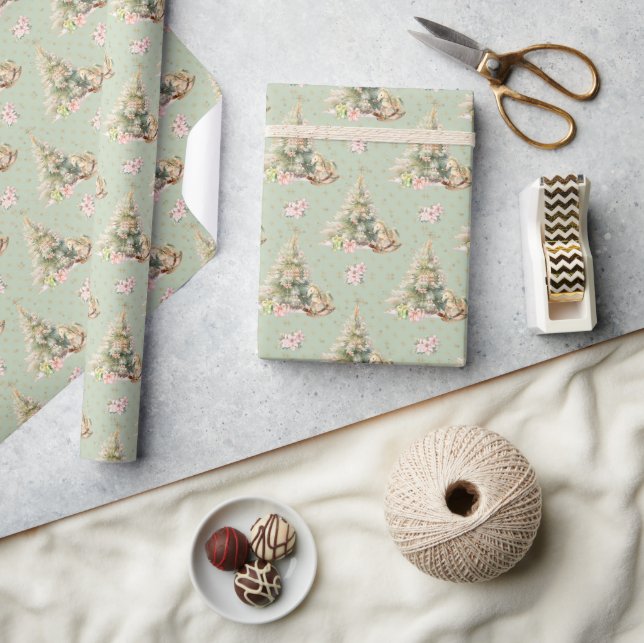 Nutcracker Fairy Story Christmas Tree Wrapping Paper (Crafts)