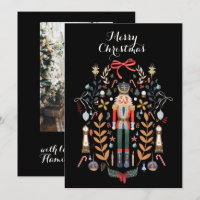 Nutcracker Family Photo Christmas Card