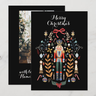 Nutcracker Family Photo Christmas Card