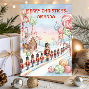 Nutcracker Fantasy Land Kids Christmas Card