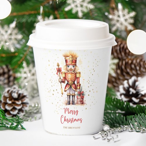 Nutcracker Festive Merry Christmas Paper Cups