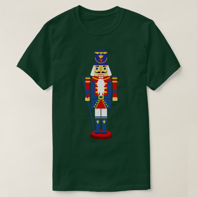Nutcracker Figure Matching Family Christmas T-Shirt (Design Front)