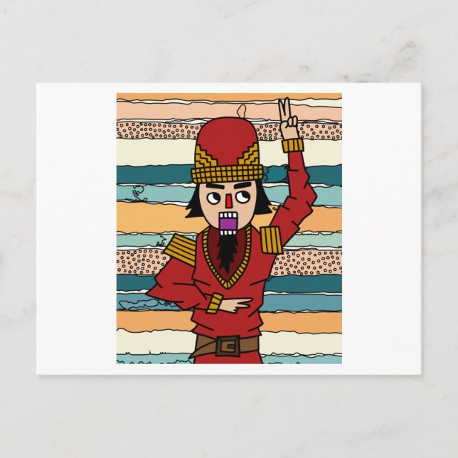 Nutcracker Figures Walnuts Postcard (Front)