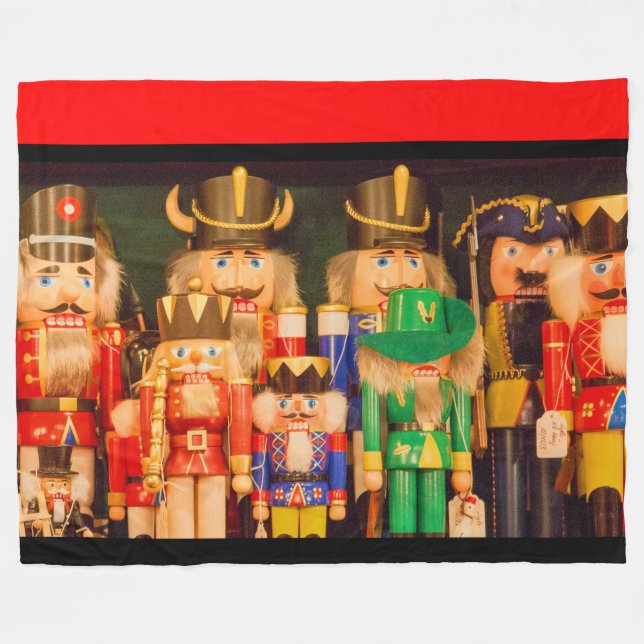Nutcracker Fleece Throw Blanket (Front (Horizontal))