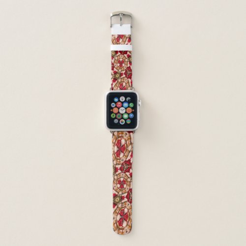 Nutcracker flower pattern apple watch band