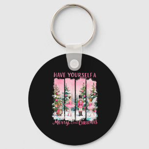 Nutcracker Friends Snow Globe Nk Coquette Bow Chri Keychain