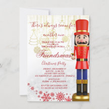 Nutcracker Friendsmas Christmas Party Invitation