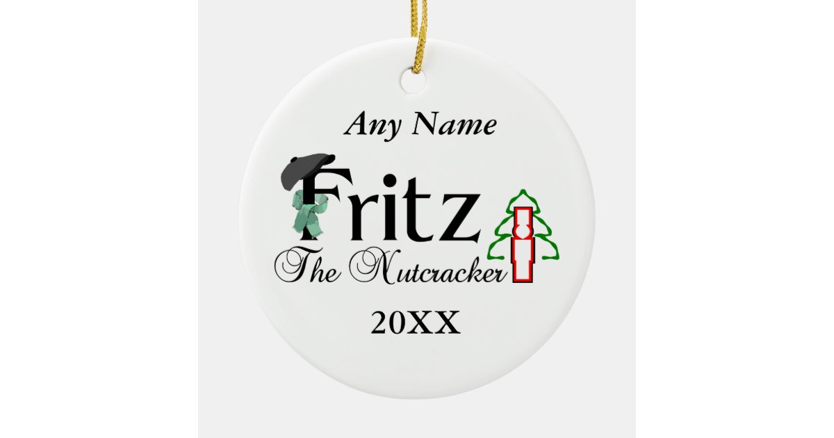 Nutcracker Fritz Ceramic Ornament Zazzle