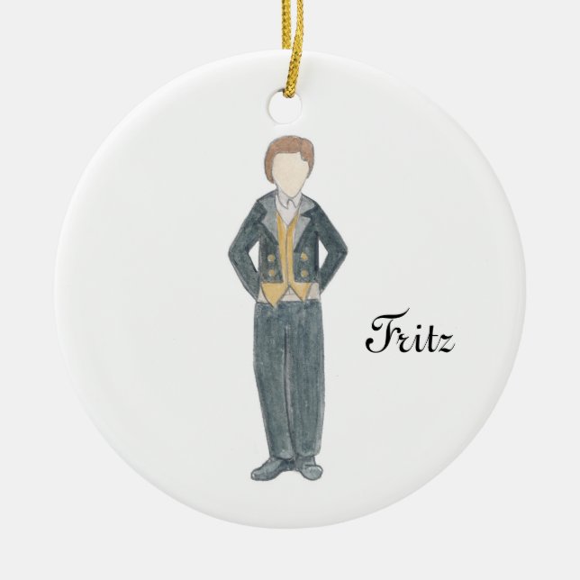 Nutcracker Fritz Keepsake Ornament (Front)