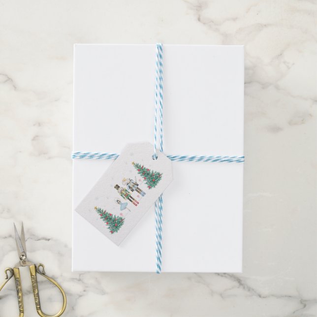 Nutcracker gift tag (With Twine)