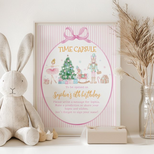 Nutcracker Girl Birthday Time Capsule Sign (Creator Uploaded)