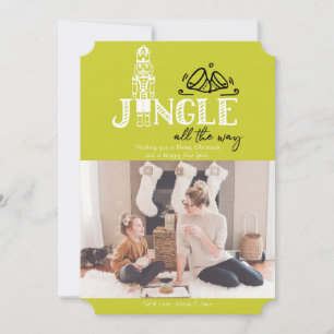 Nutcracker Green Holiday Photo Card