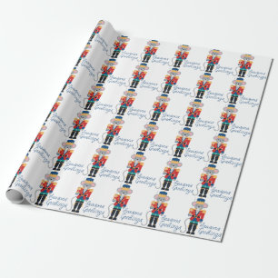 Nutcracker Greetings Wrapping Paper