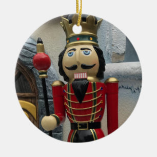 Nutcracker Guard Christmas Ceramic Ornament