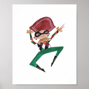 Nutcracker   Harlequin   Poster   Art Print