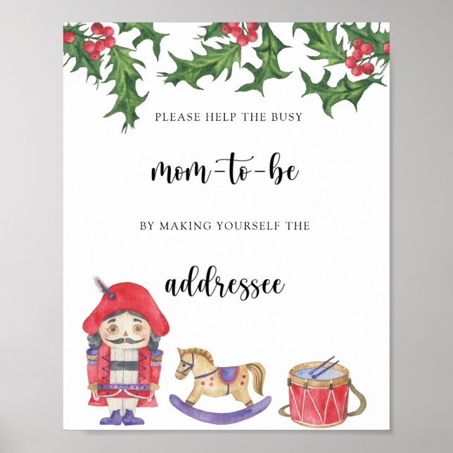 Nutcracker - Help the Busy Mom-to-Be Poster (Front)