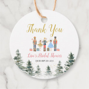Nutcracker Holiday Bridal Shower Favor Tags