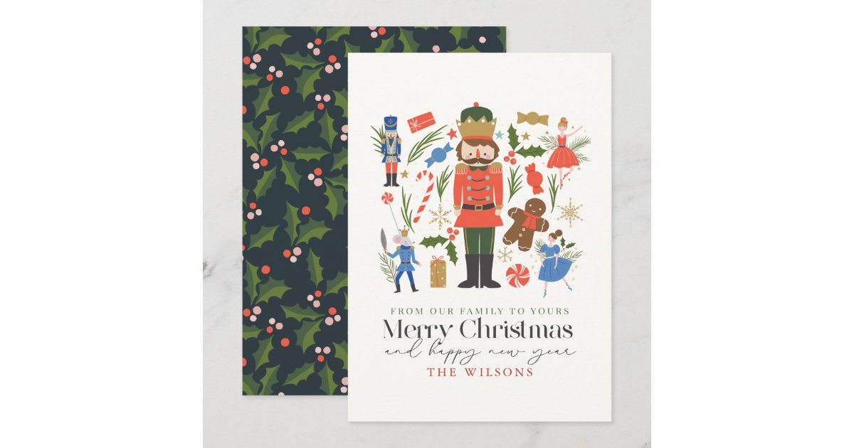 Nutcracker Holiday Card Zazzle