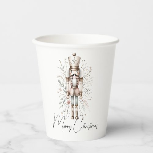 Nutcracker Holiday Cheer Pink Gold  Paper Cups