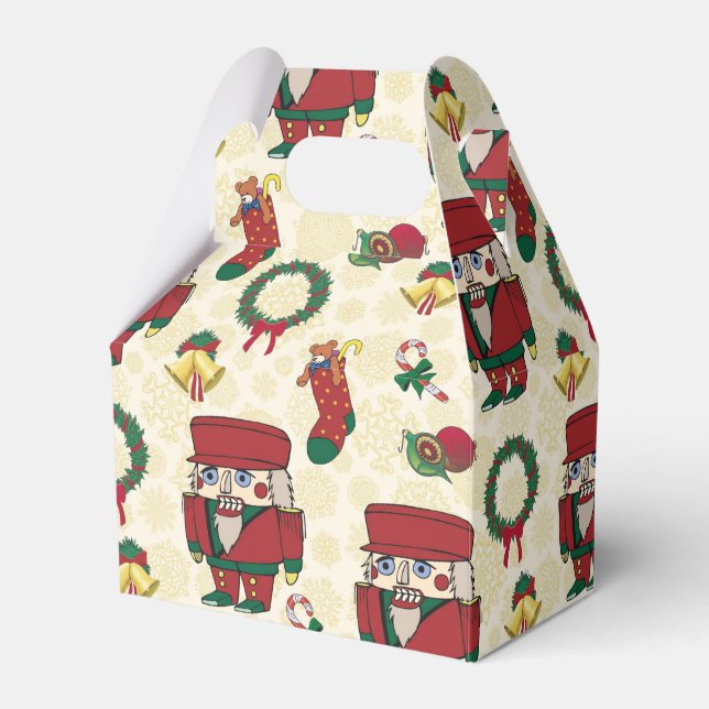Nutcracker Holiday Christmas Favor Boxes (Front Side)