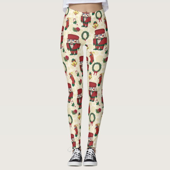 Nutcracker Holiday Christmas Leggings (Front)