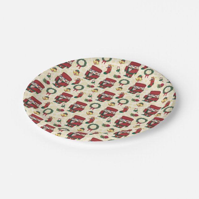 Nutcracker Holiday Christmas Paper Plates (Angled)