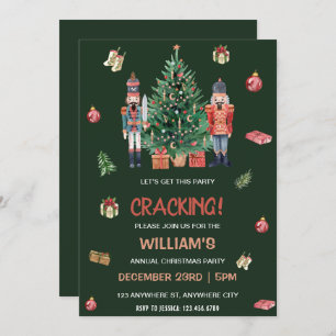 Nutcracker Holiday Christmas Party Invitation