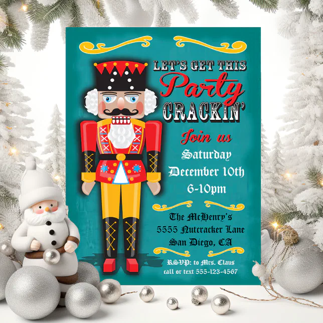 Nutcracker Holiday Christmas Party Invitation Zazzle