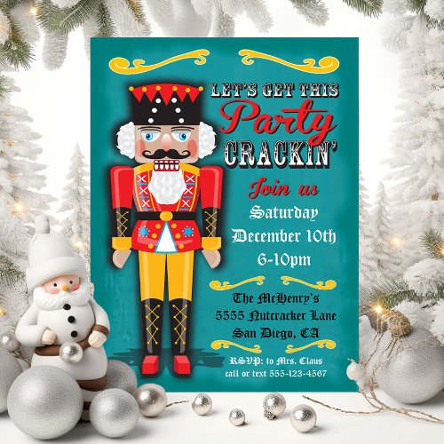 Nutcracker Holiday Christmas Party Invitation