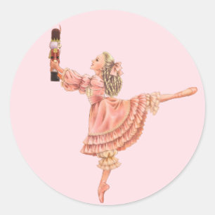 Nutcracker Holiday Circular Sticker
