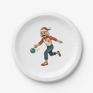 Nutcracker Holiday Game Thrower Casual Christmas Paper Plates