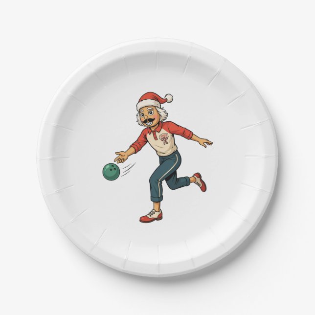 Nutcracker Holiday Game Thrower Casual Christmas   Paper Plates (Front)