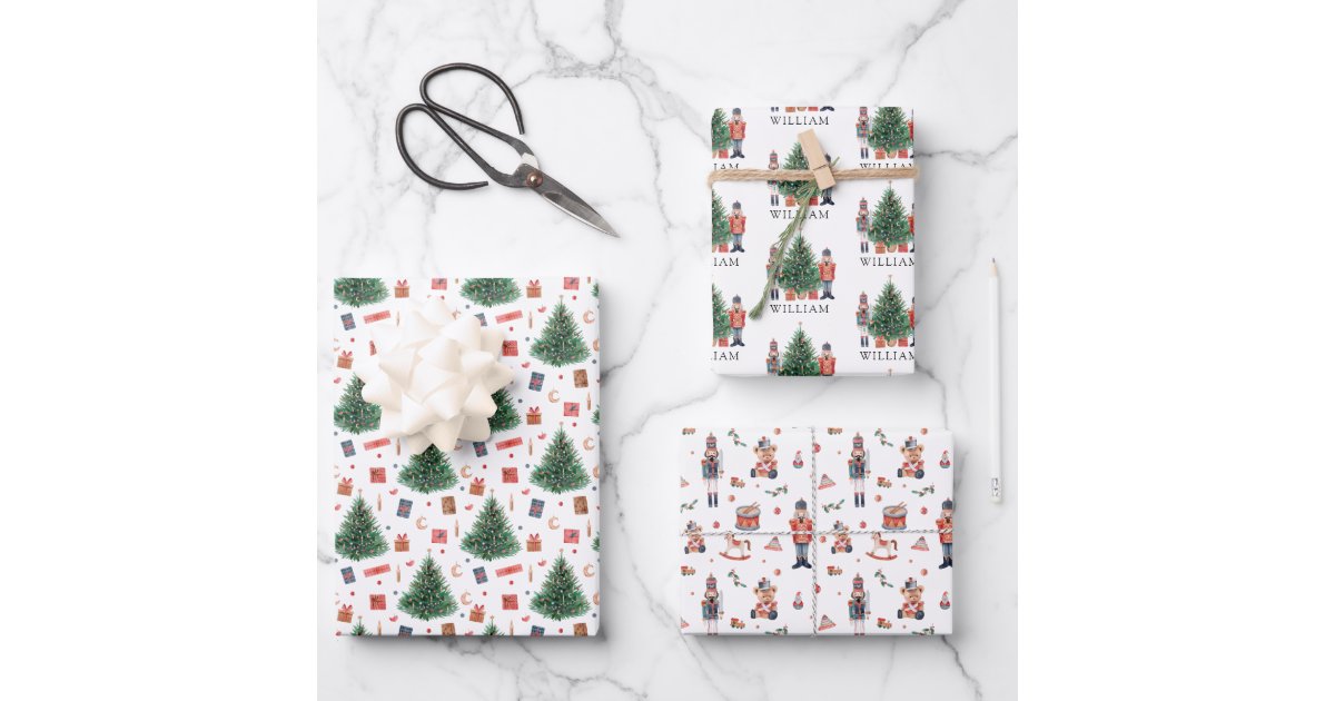 Nutcracker holiday Gift Wrap Zazzle