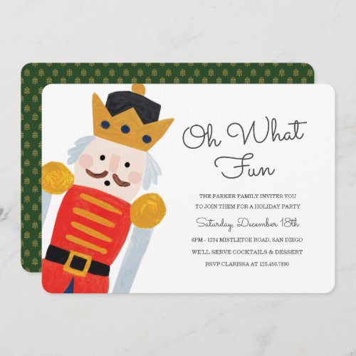 Nutcracker Holiday Party Invitation