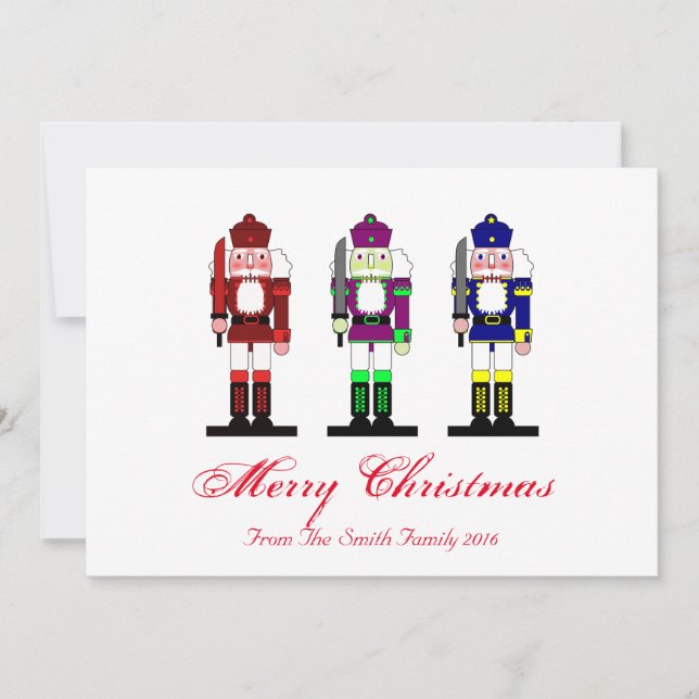 Nutcracker Holiday Photo Card (Front)