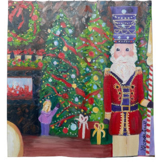 Nutcracker Holiday Shower Curtain