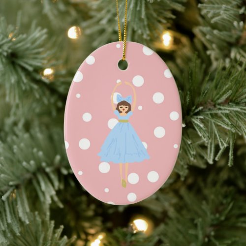 Nutcracker Illustration Christmas Design Classic C Ceramic Ornament