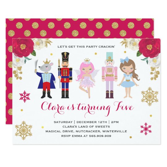 Nutcracker Invitation Sugar Plum Fairy Invitation | Zazzle.com