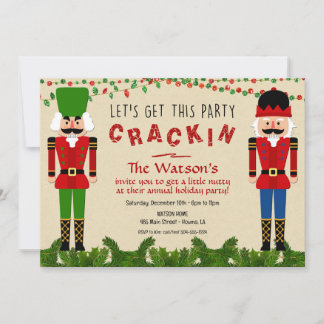 Nutcracker Invitations, Christmas Nutcracker Invitation